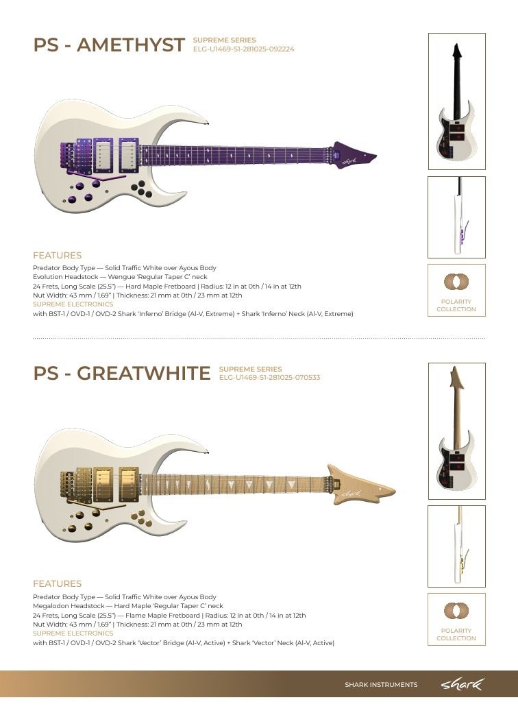 Shark Guitars Guitar Catalog Weekly Ad January 1 - December 31, 2026