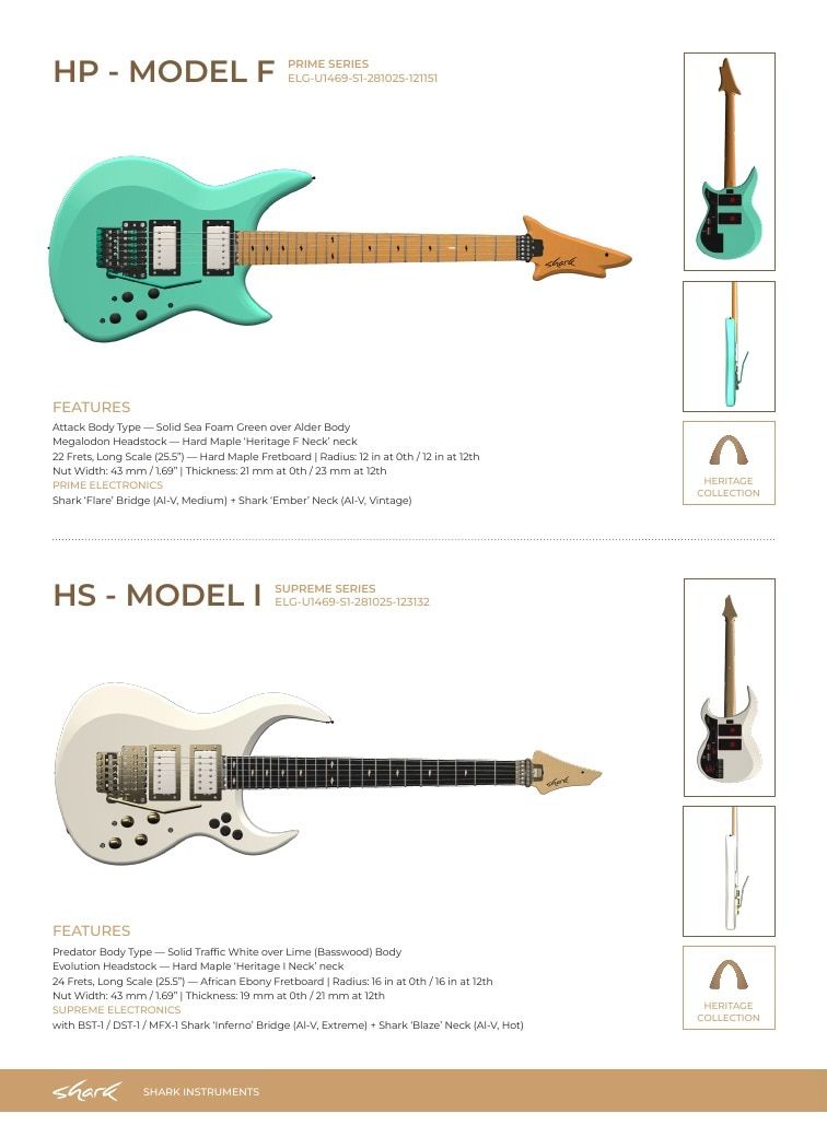 Shark Guitars Guitar Catalog Weekly Ad January 1 - December 31, 2026