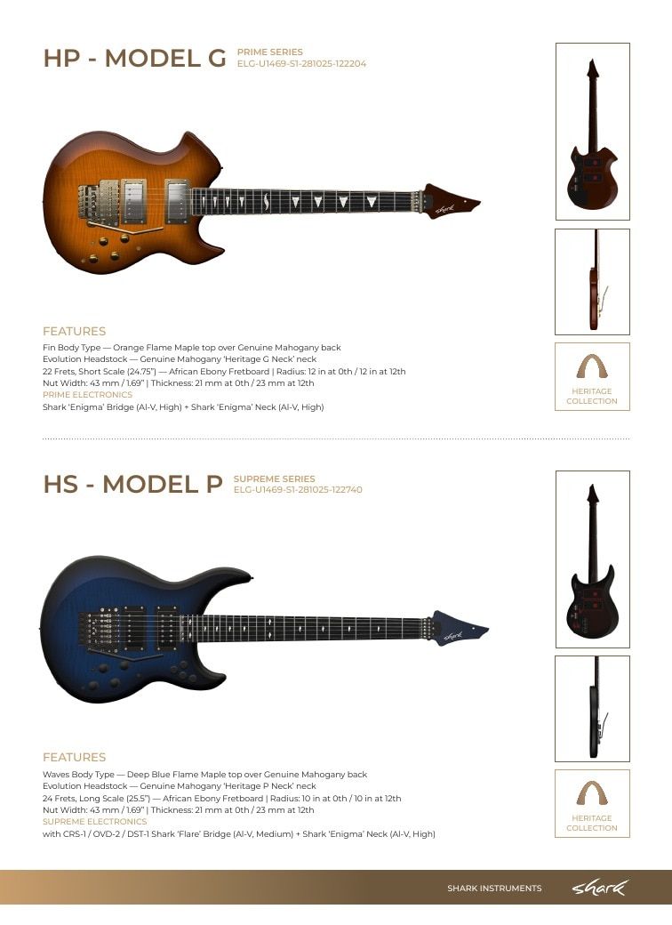 Shark Guitars Guitar Catalog Weekly Ad January 1 - December 31, 2026