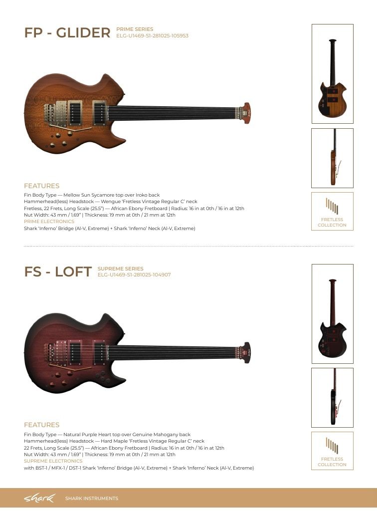 Shark Guitars Guitar Catalog Weekly Ad January 1 - December 31, 2026