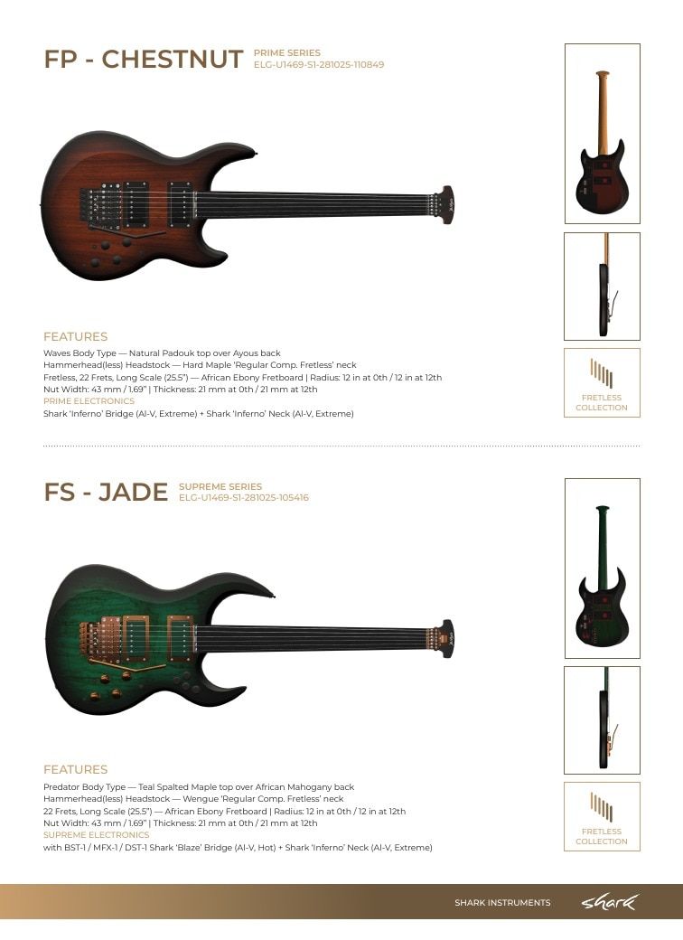 Shark Guitars Guitar Catalog Weekly Ad January 1 - December 31, 2026