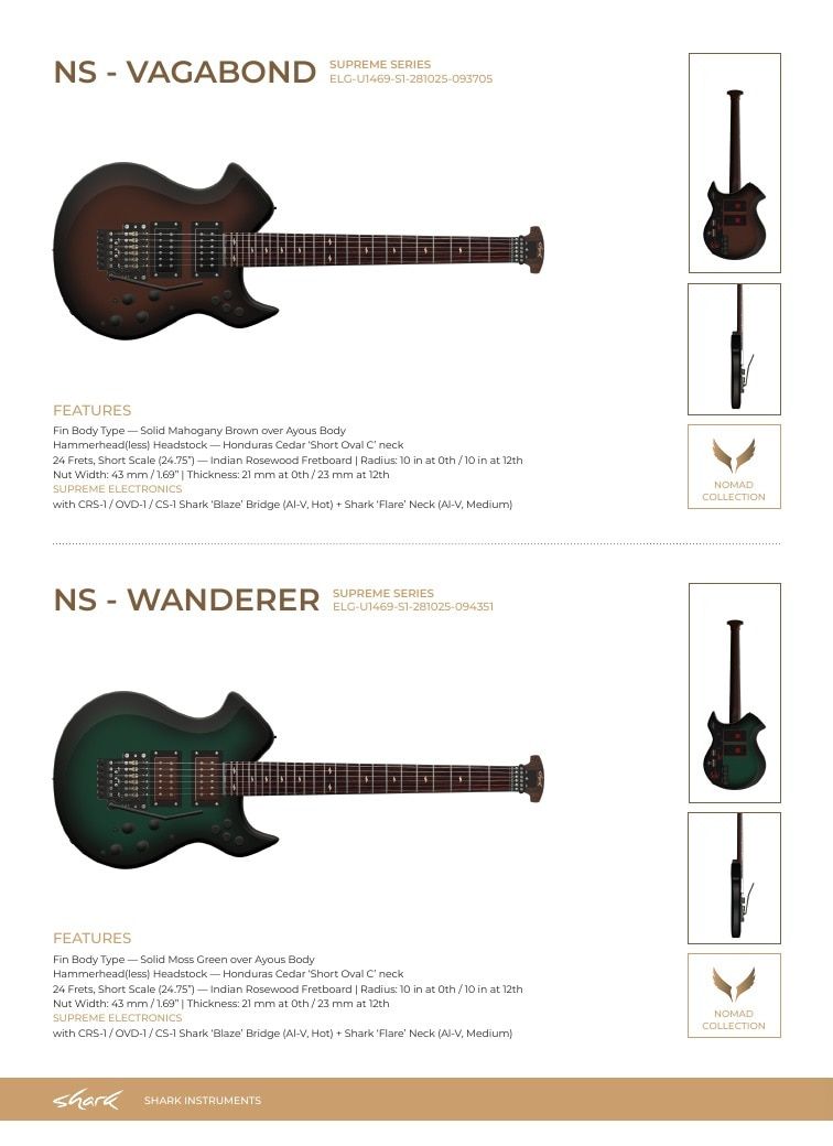 Shark Guitars Guitar Catalog Weekly Ad January 1 - December 31, 2026