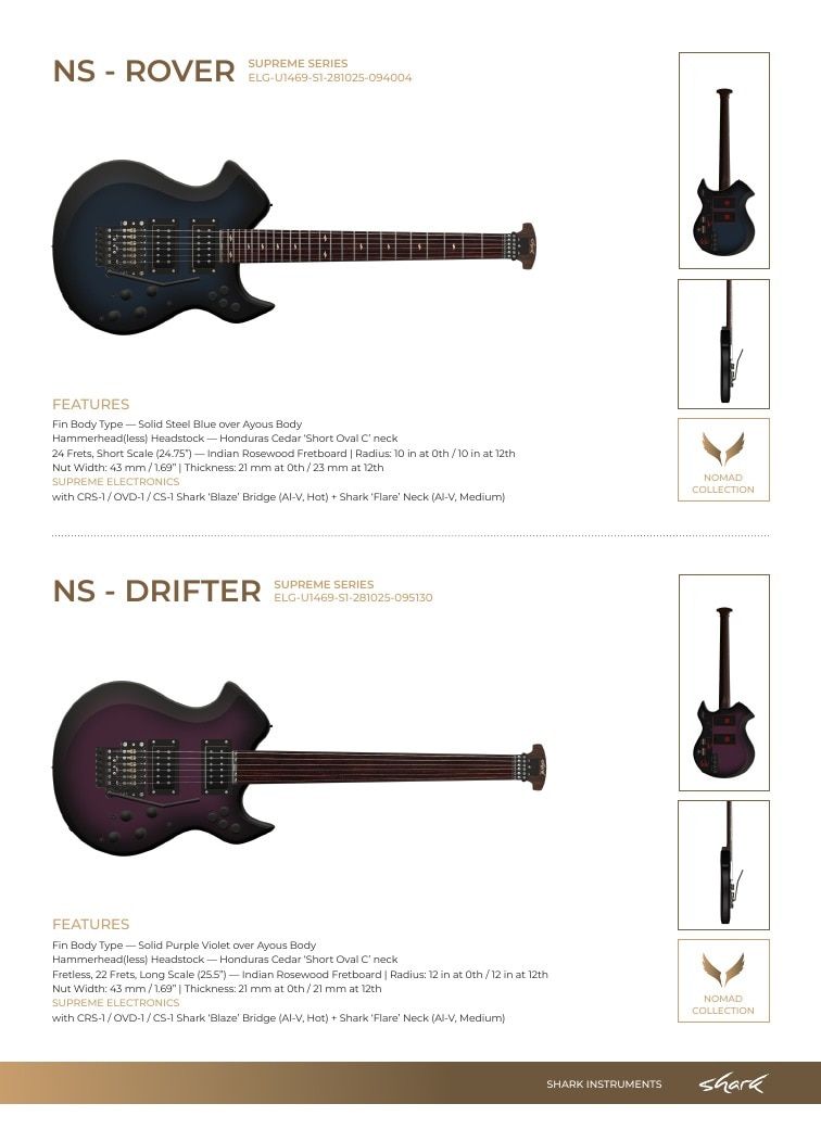 Shark Guitars Guitar Catalog Weekly Ad January 1 - December 31, 2026
