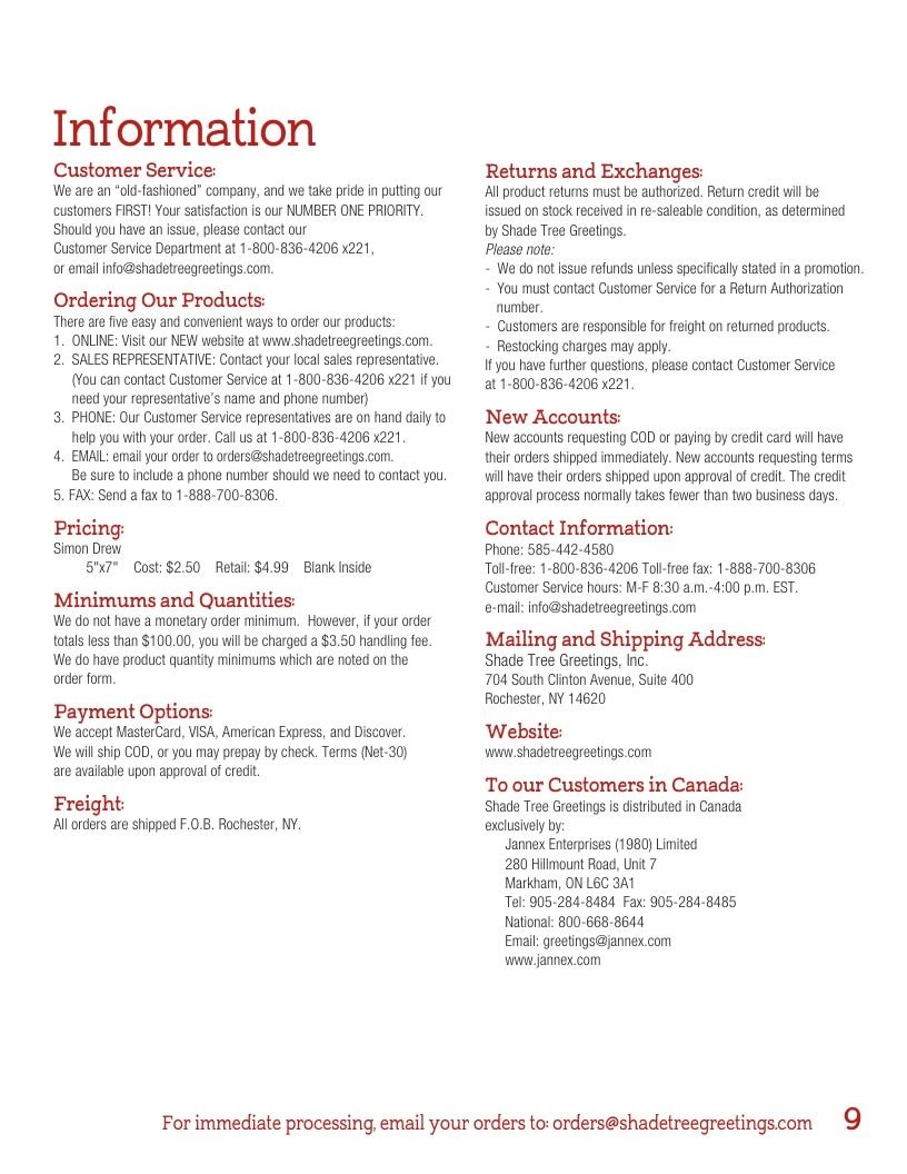 Simon Drew Greeting Cards Catalog Weekly Ad January 1 - December 31, 2026