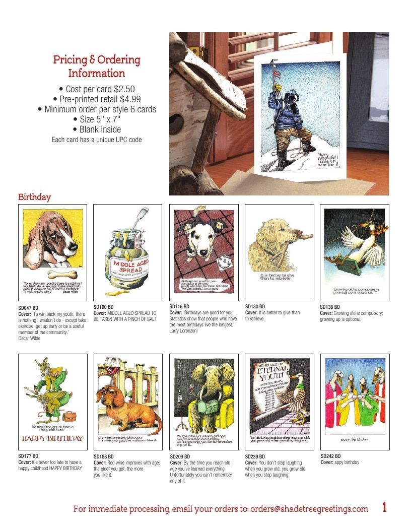 Simon Drew Greeting Cards Catalog Weekly Ad January 1 - December 31, 2026