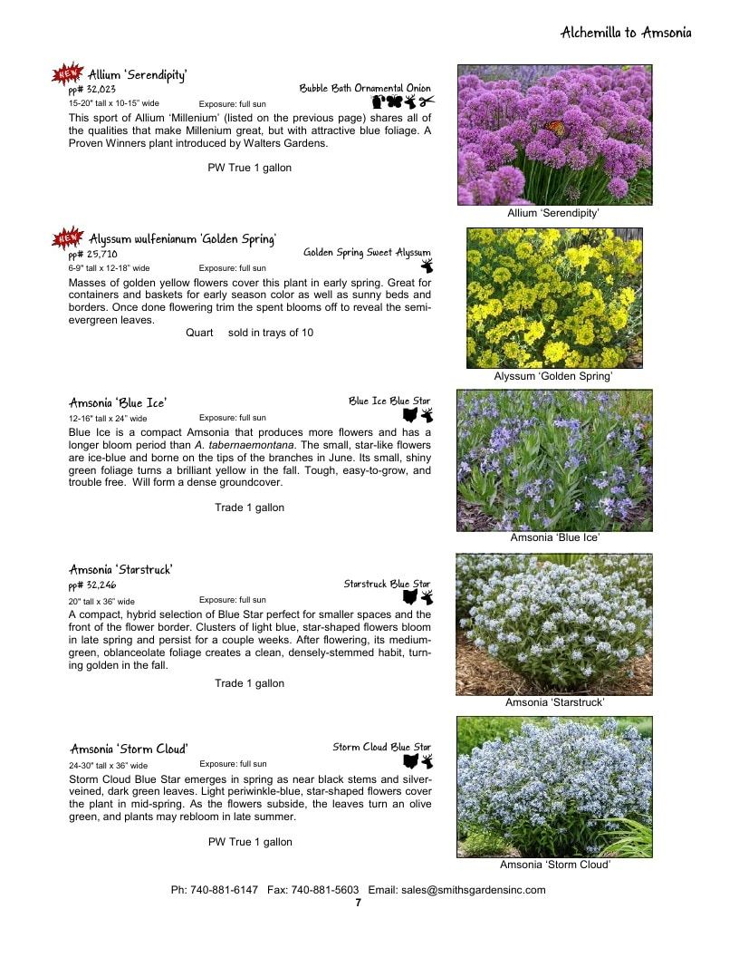Smith's Gardens Garden Catalog Weekly Ad January 1 - December 31, 2026