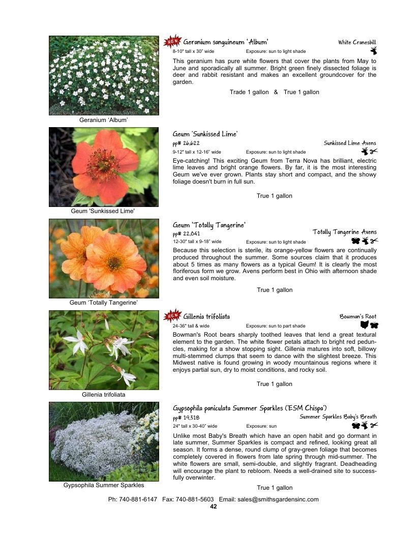Smith's Gardens Garden Catalog Weekly Ad January 1 - December 31, 2026
