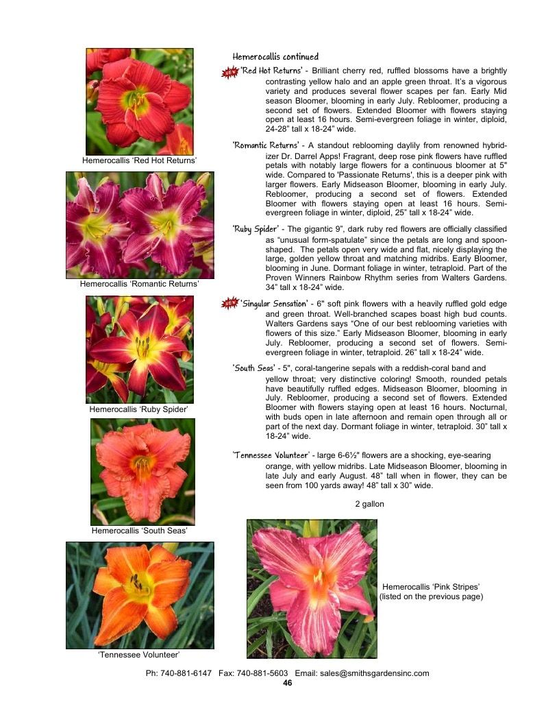 Smith's Gardens Garden Catalog Weekly Ad January 1 - December 31, 2026