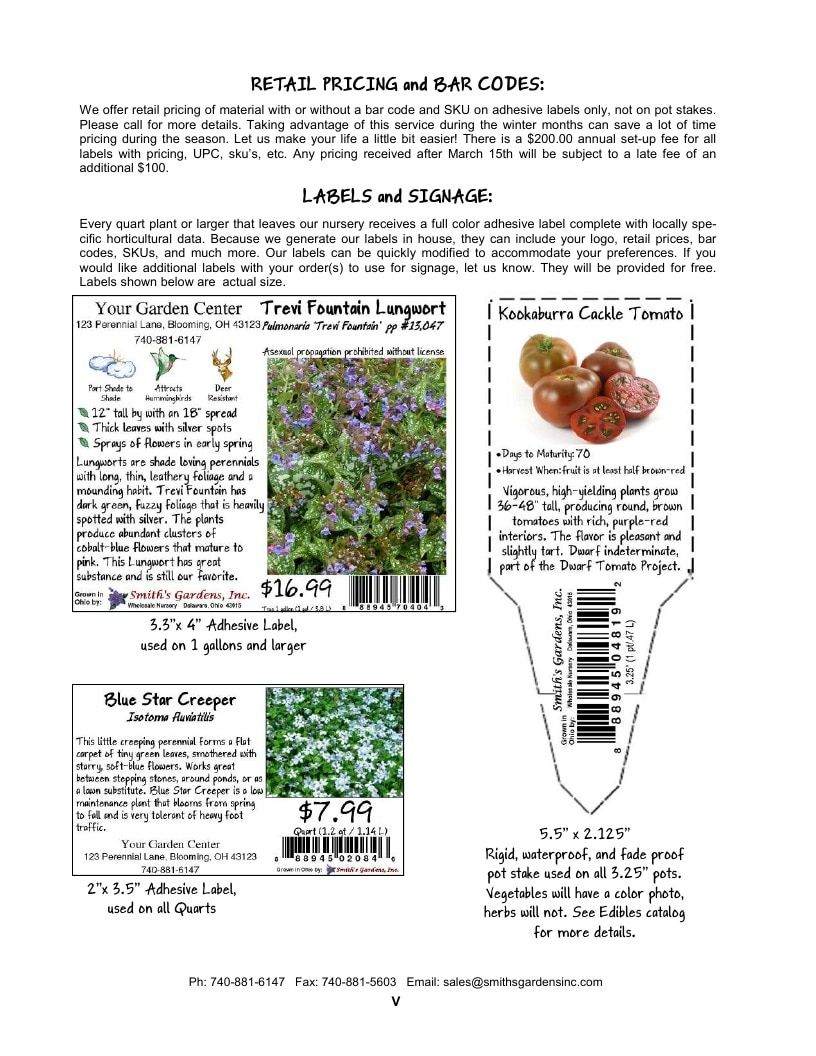 Smith's Gardens Garden Catalog Weekly Ad January 1 - December 31, 2026