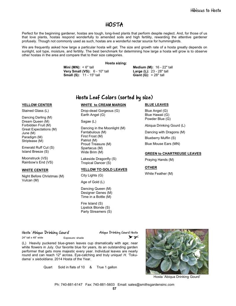 Smith's Gardens Garden Catalog Weekly Ad January 1 - December 31, 2026