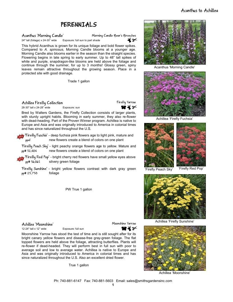 Smith's Gardens Garden Catalog Weekly Ad January 1 - December 31, 2026