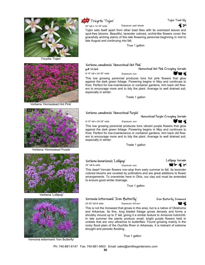 Smith's Gardens Garden Catalog Weekly Ad January 1 - December 31, 2026