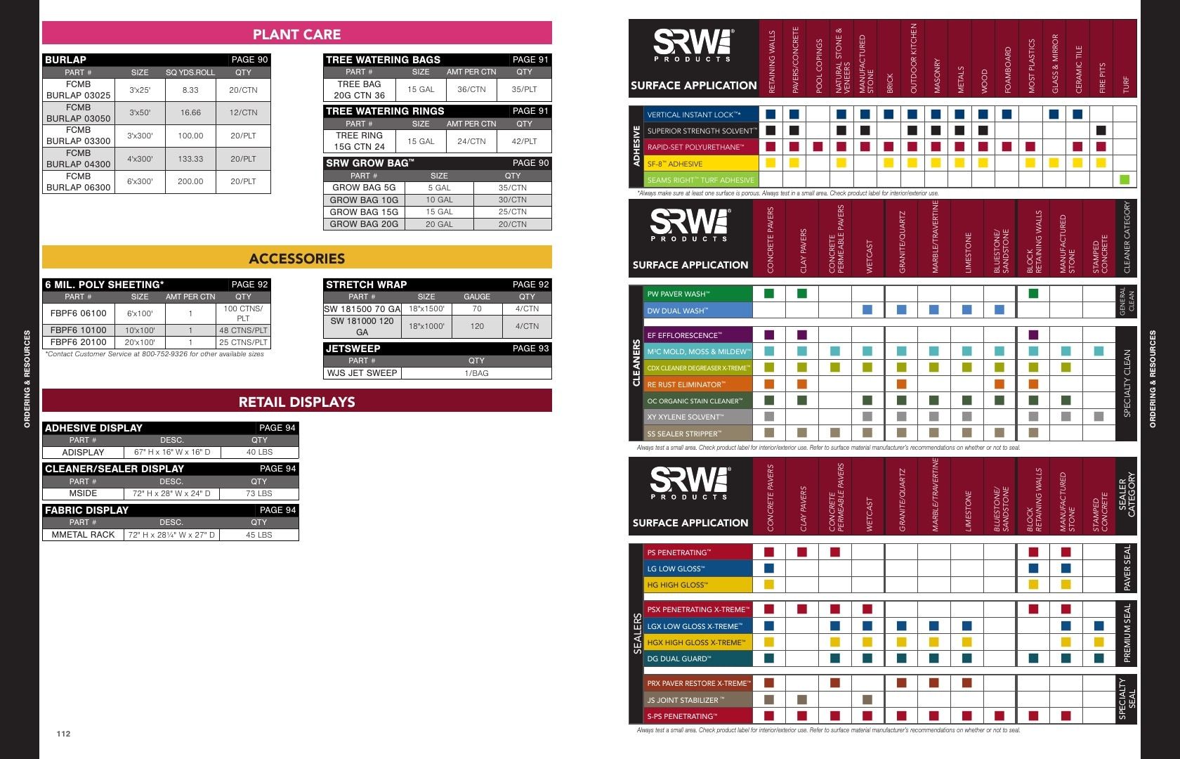 SRW Products Landscape Products Catalog Weekly Ad January 1 - December 31, 2026