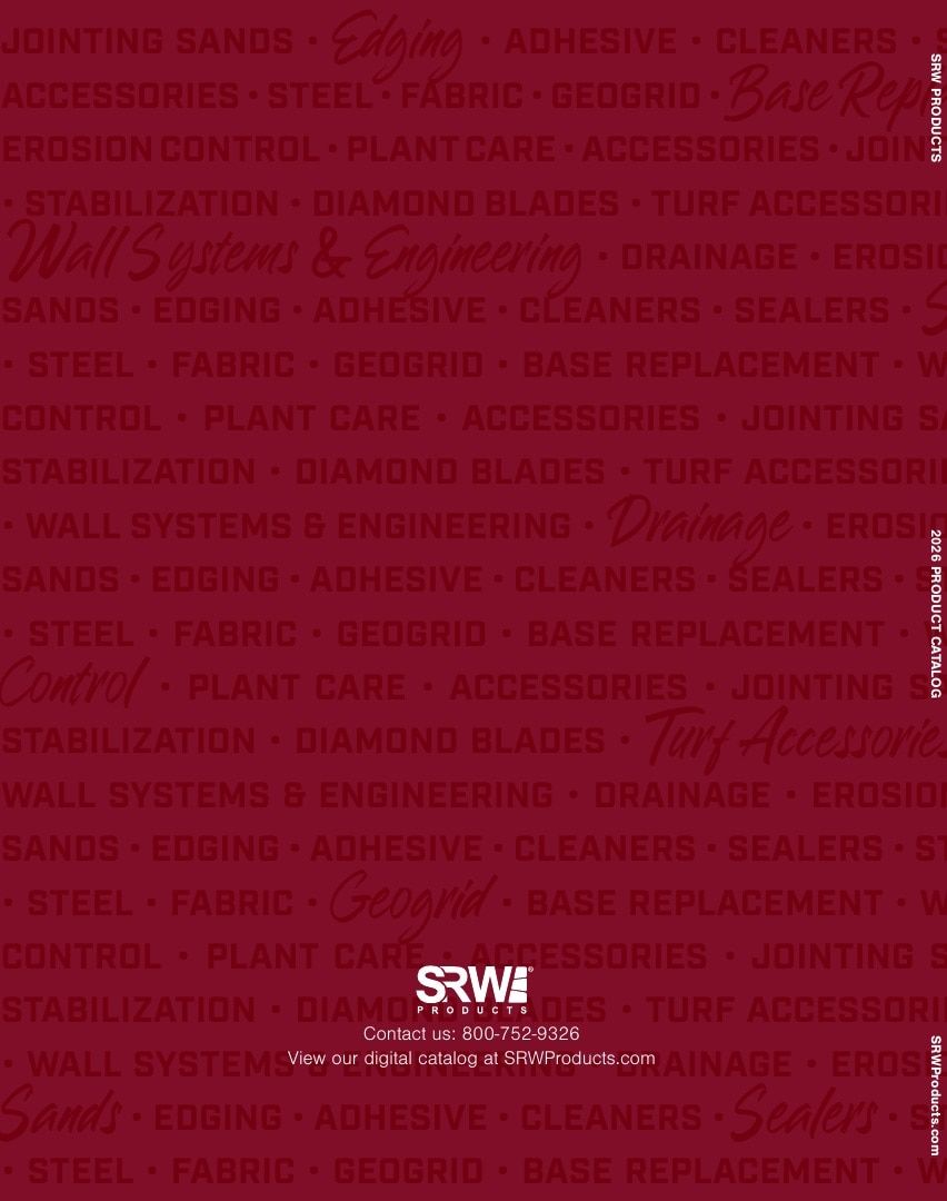 SRW Products Landscape Products Catalog Weekly Ad January 1 - December 31, 2026