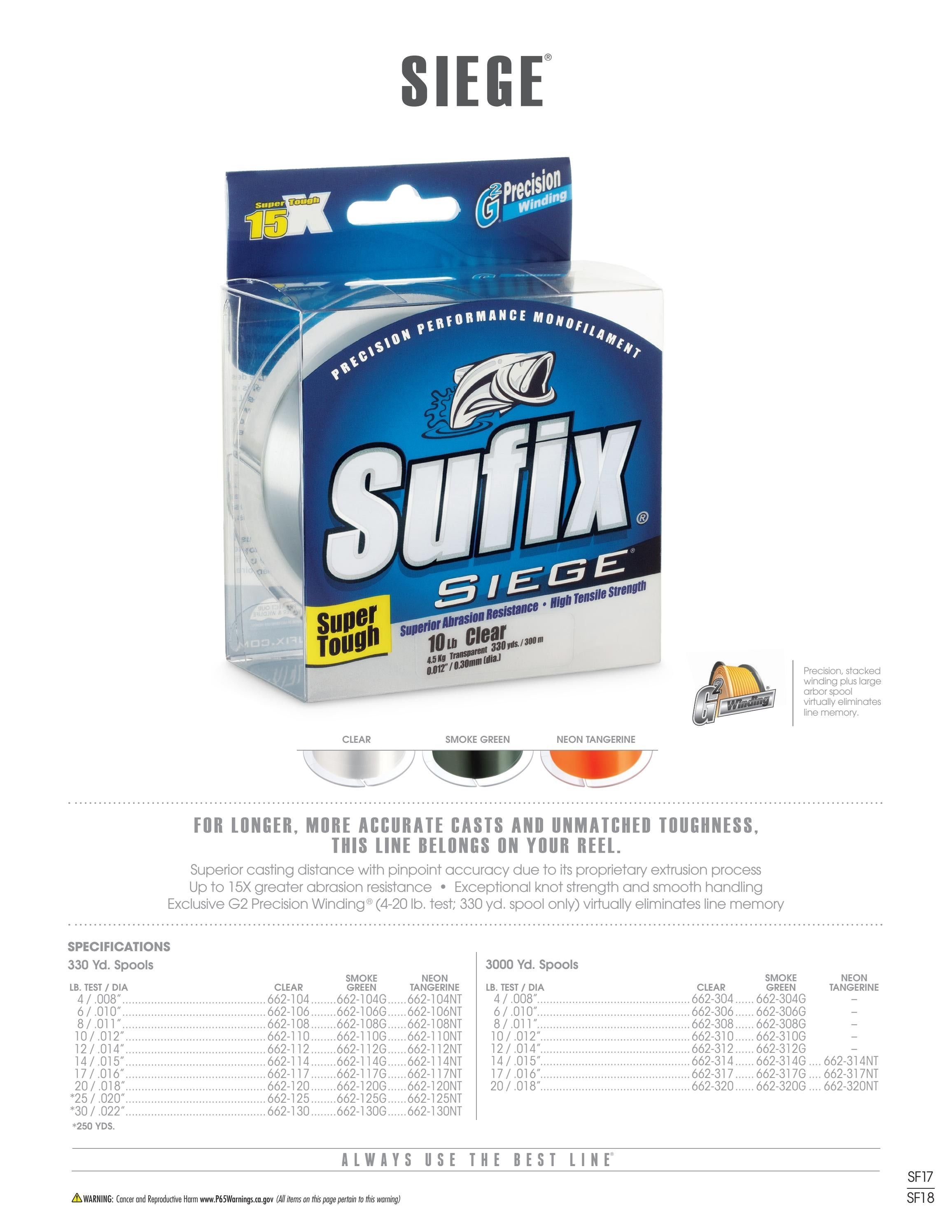 Sufix Fishing Line Catalog Weekly Ad January 1 - December 31, 2026