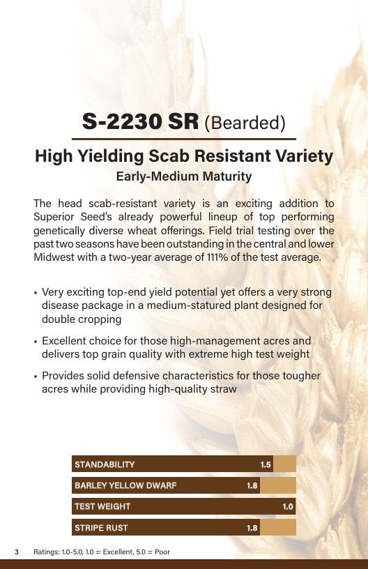 Superior Seed Wheat Seed Guide Weekly Ad January 1 - December 31, 2026