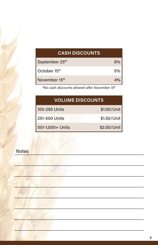 Superior Seed Wheat Seed Guide Weekly Ad January 1 - December 31, 2026