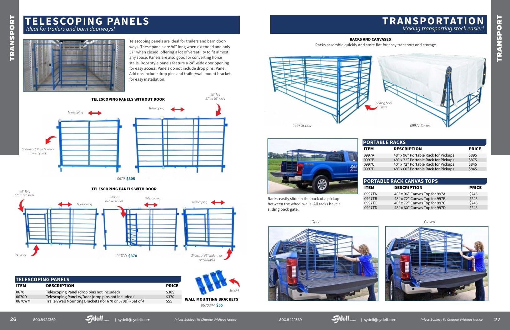 Sydell Livestock Equipment Catalog Weekly Ad January 1 - December 31, 2026