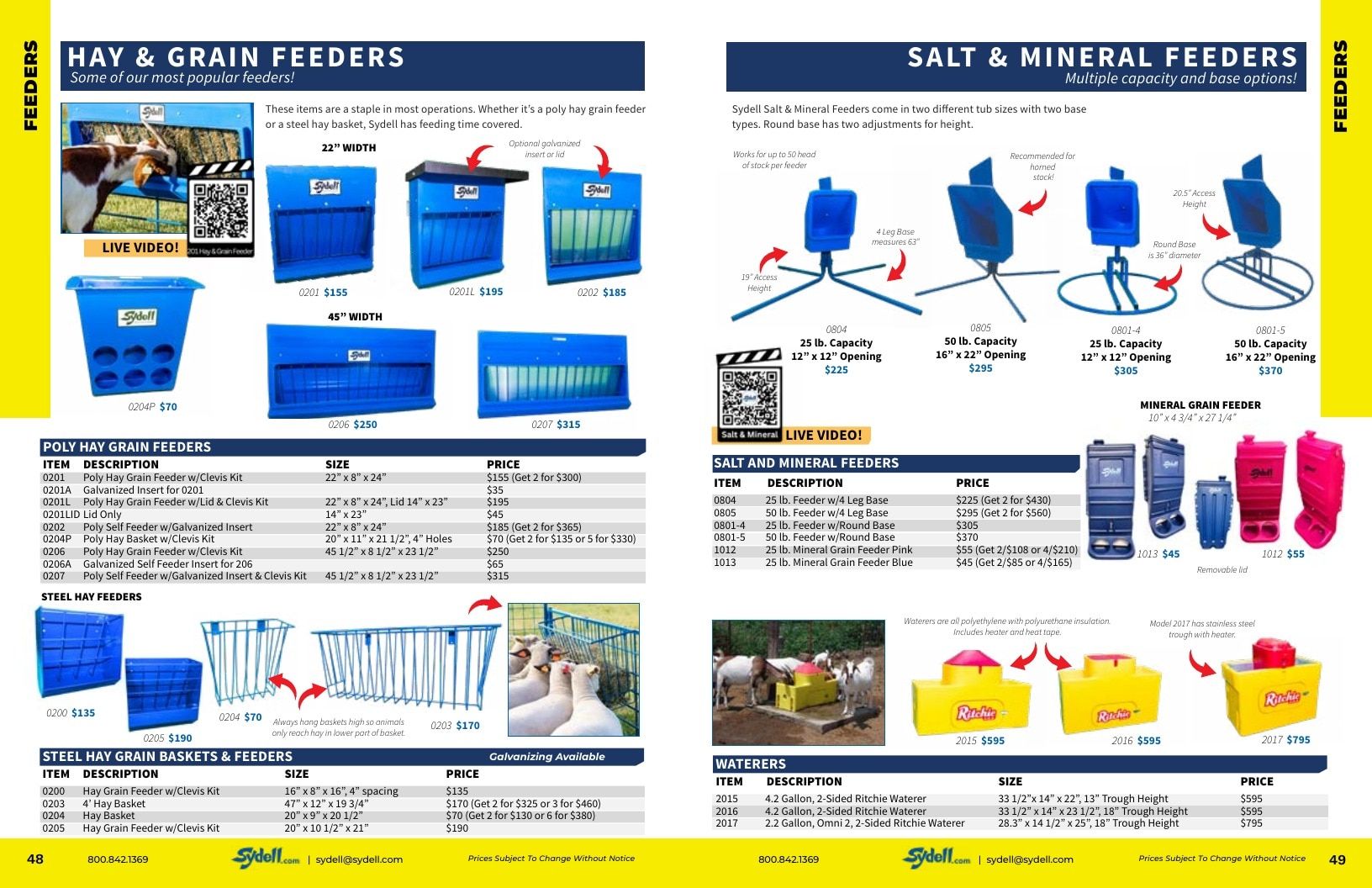 Sydell Livestock Equipment Catalog Weekly Ad January 1 - December 31, 2026