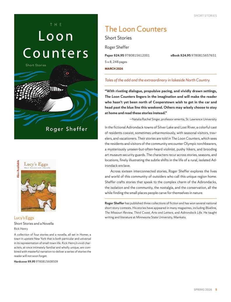 Syracuse University Press Spring Book Catalog Weekly Ad January 1 - December 31, 2026