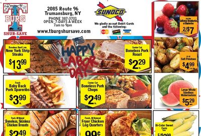 T-Burg Shur Save Weekly Ad August 30 - September 5, 2026