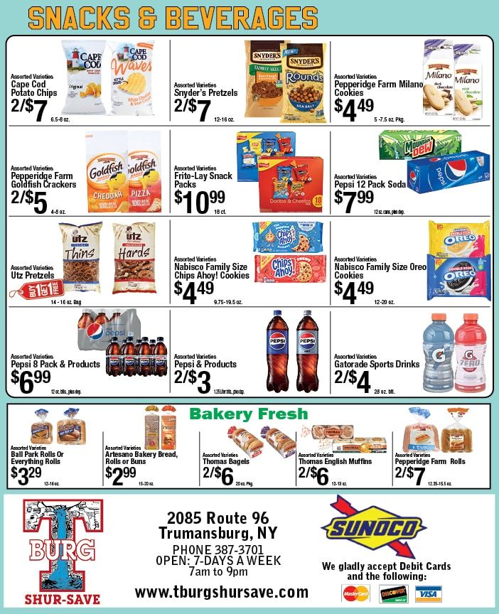 T-Burg Shur Save Weekly Ad August 30 - September 5, 2026