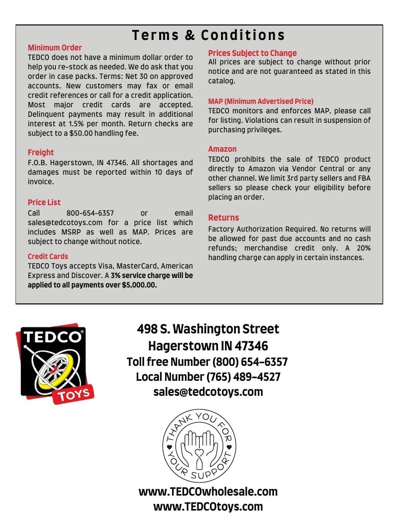 TEDCO Toys Annual Science Toys Catalog Weekly Ad January 1 - December 31, 2026