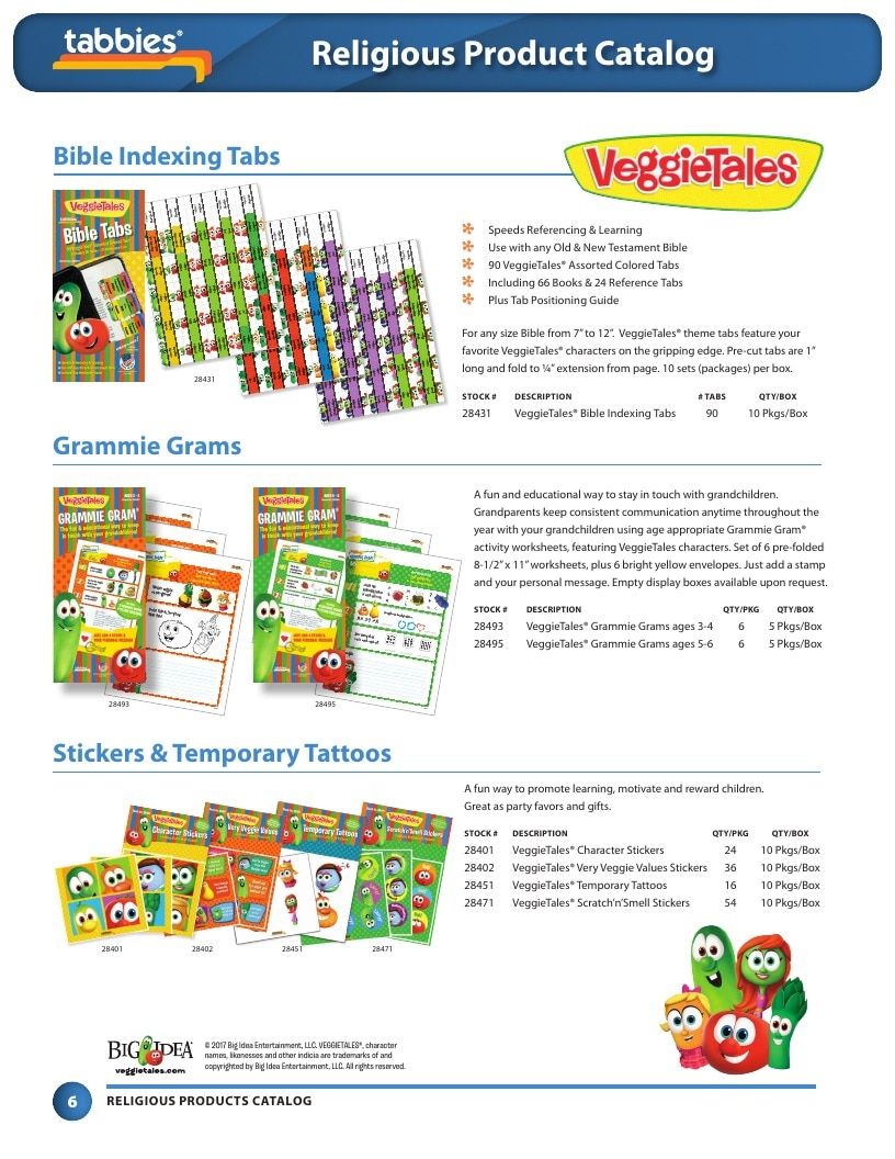 Tabbies Religious Products Catalog Weekly Ad January 1 - December 31, 2026
