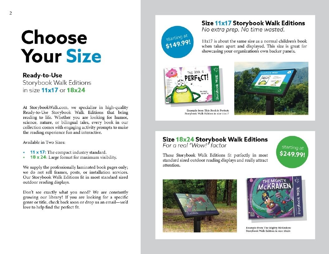 StorybookWalk Outdoor Literacy Catalog Weekly Ad January 1 - December 31, 2026