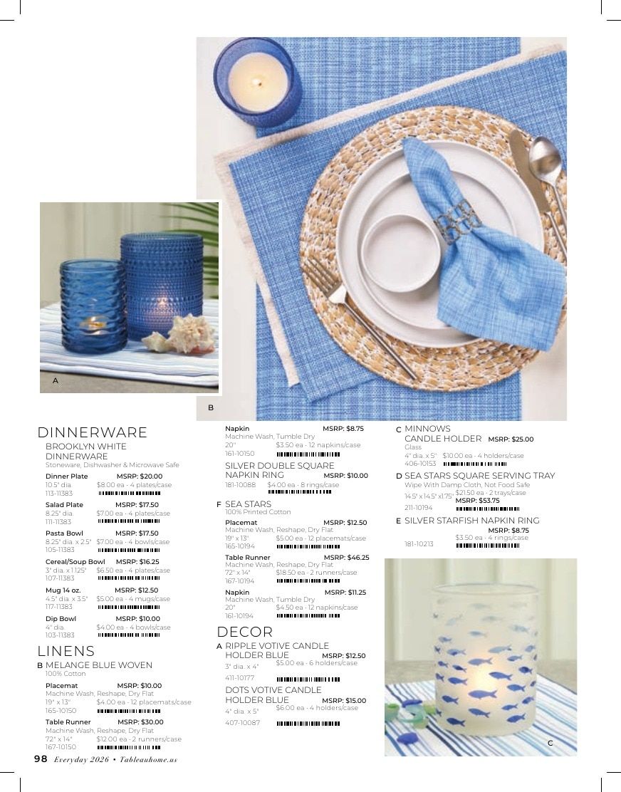 Tableau Everyday Home Catalog Weekly Ad January 1 - December 31, 2026