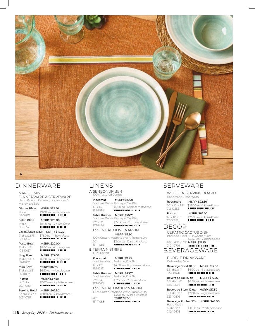 Tableau Everyday Home Catalog Weekly Ad January 1 - December 31, 2026
