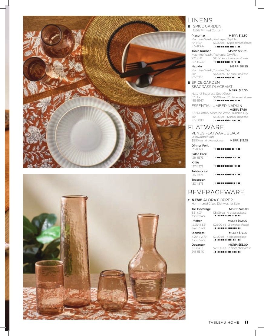 Tableau Everyday Home Catalog Weekly Ad January 1 - December 31, 2026