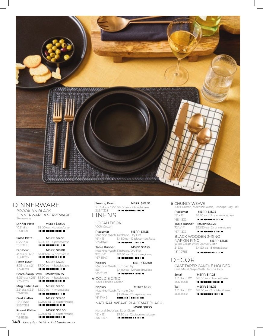 Tableau Everyday Home Catalog Weekly Ad January 1 - December 31, 2026