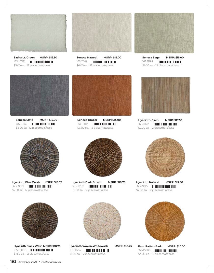 Tableau Everyday Home Catalog Weekly Ad January 1 - December 31, 2026