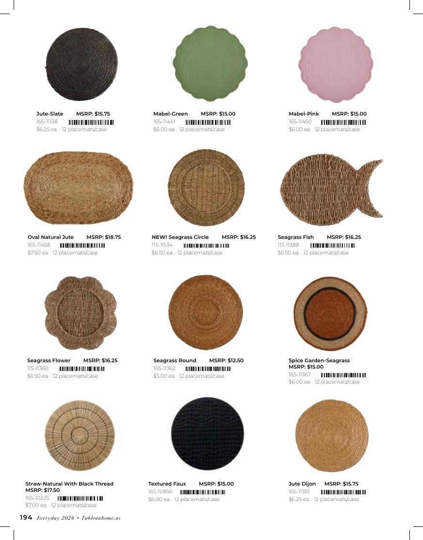 Tableau Everyday Home Catalog Weekly Ad January 1 - December 31, 2026