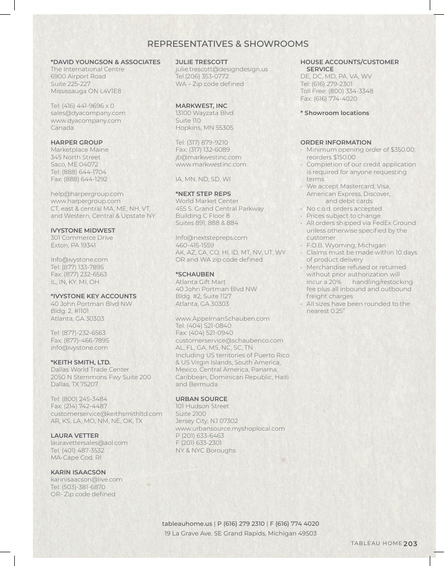 Tableau Everyday Home Catalog Weekly Ad January 1 - December 31, 2026