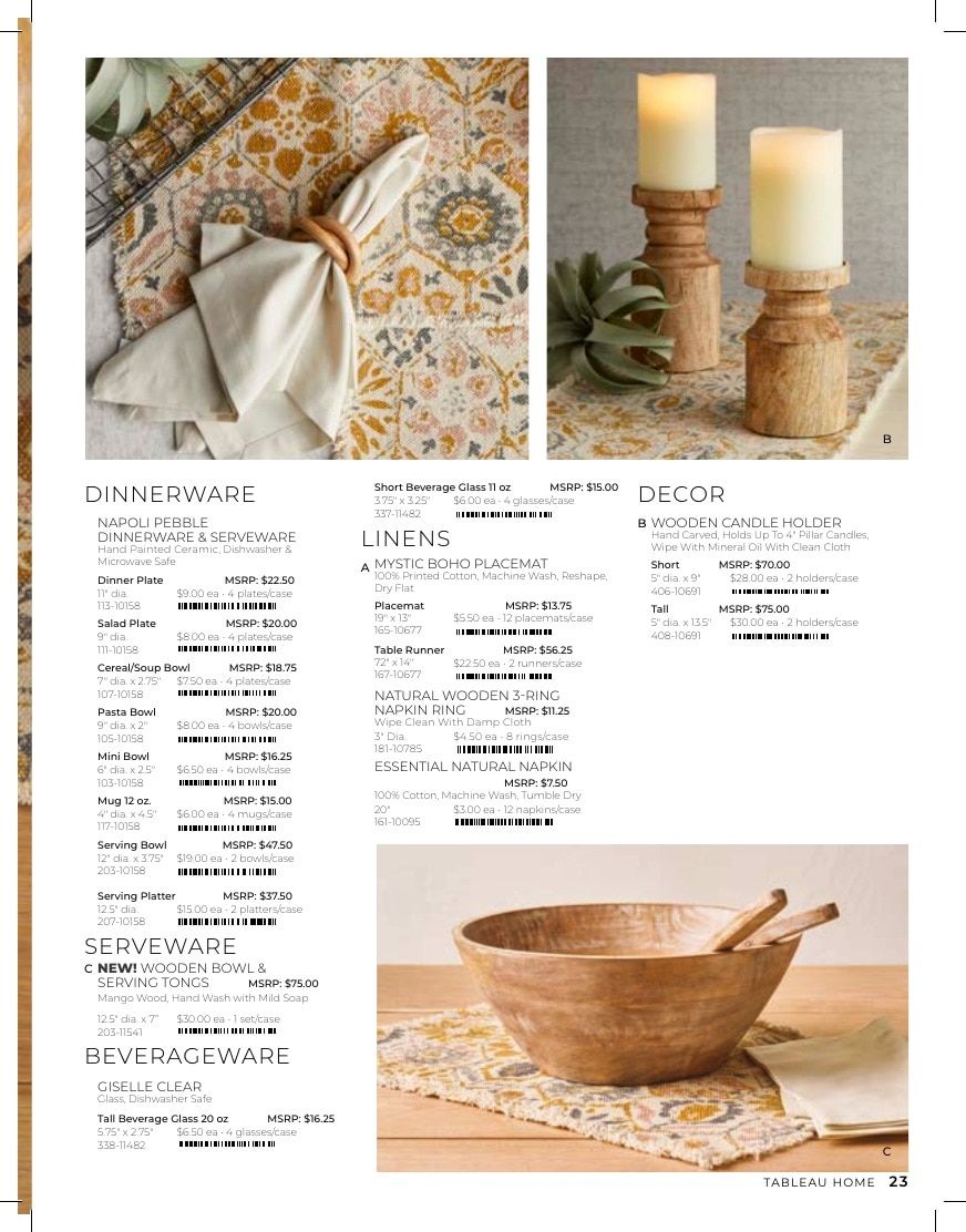 Tableau Everyday Home Catalog Weekly Ad January 1 - December 31, 2026