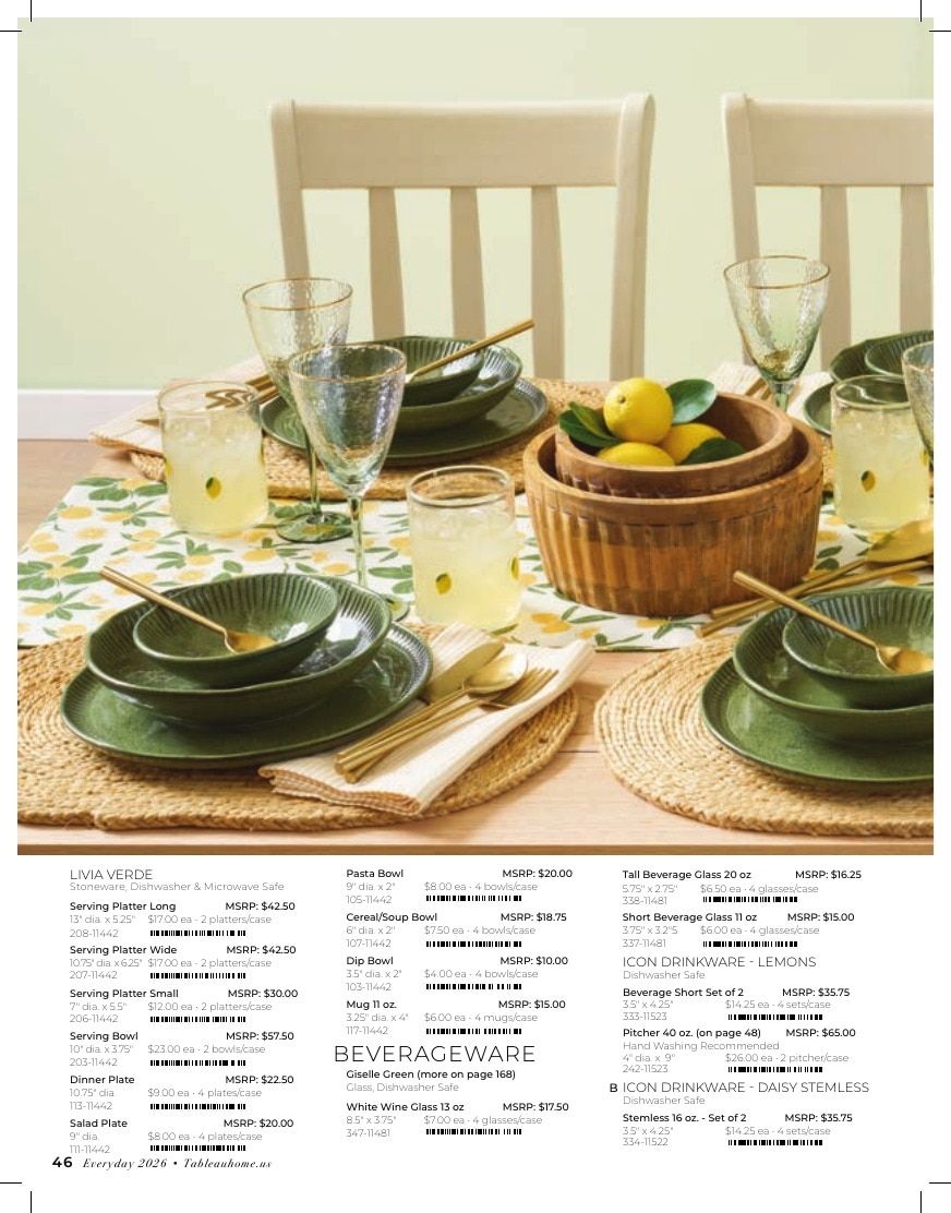 Tableau Everyday Home Catalog Weekly Ad January 1 - December 31, 2026