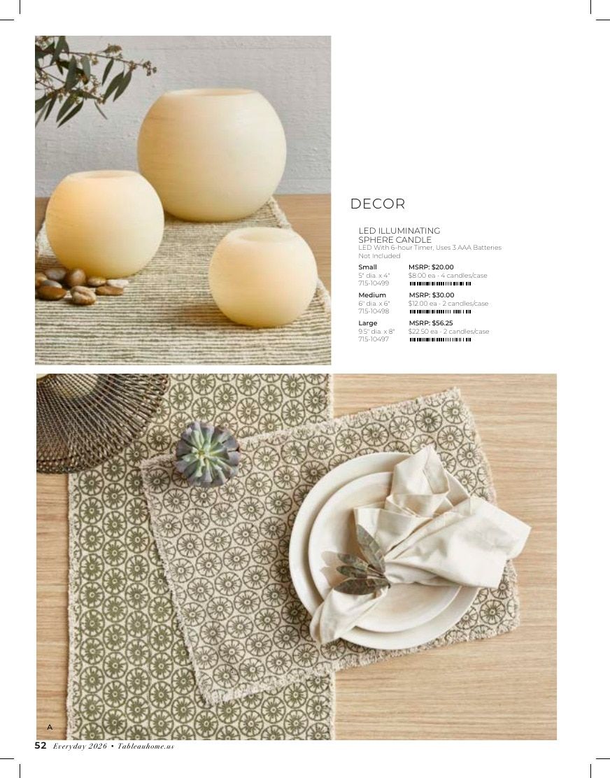 Tableau Everyday Home Catalog Weekly Ad January 1 - December 31, 2026