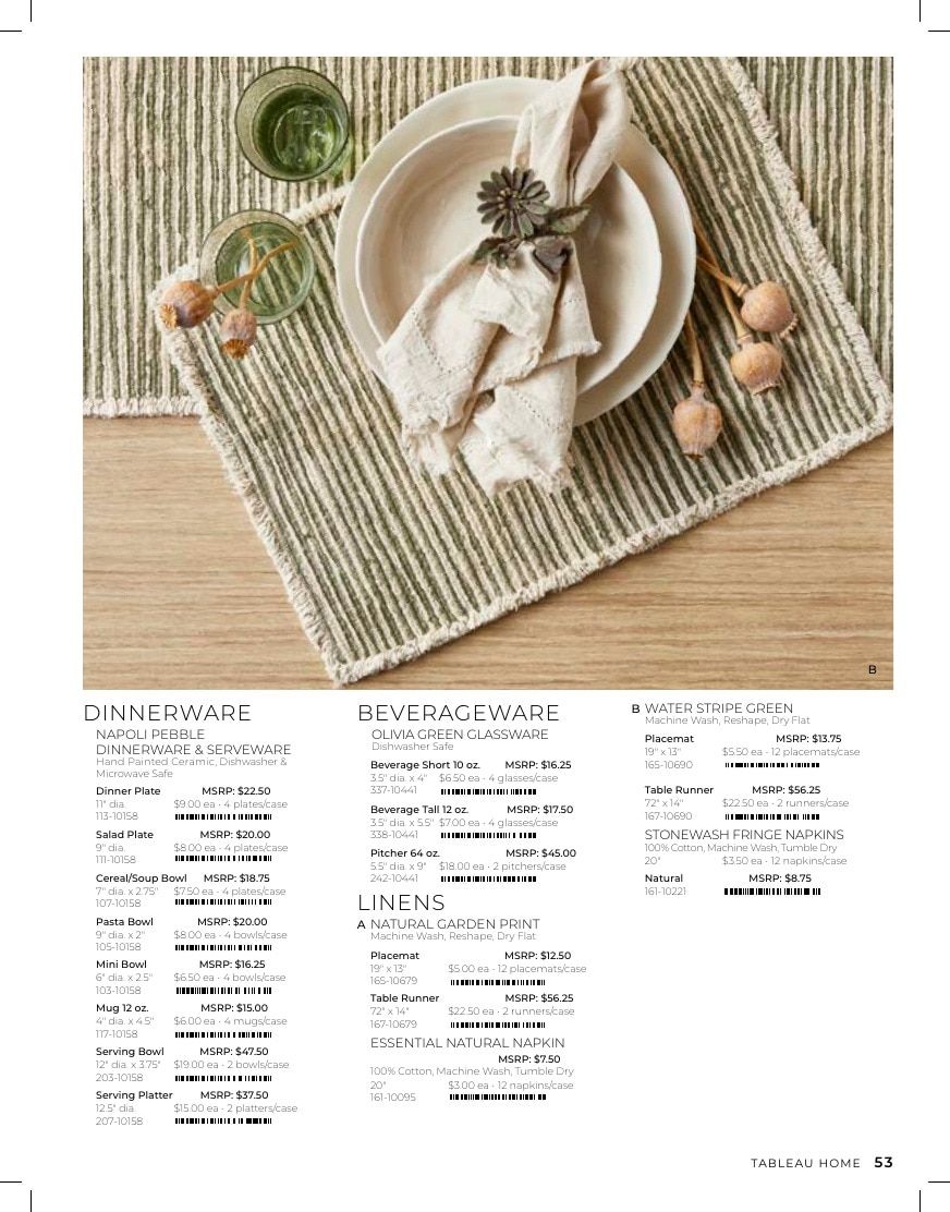Tableau Everyday Home Catalog Weekly Ad January 1 - December 31, 2026