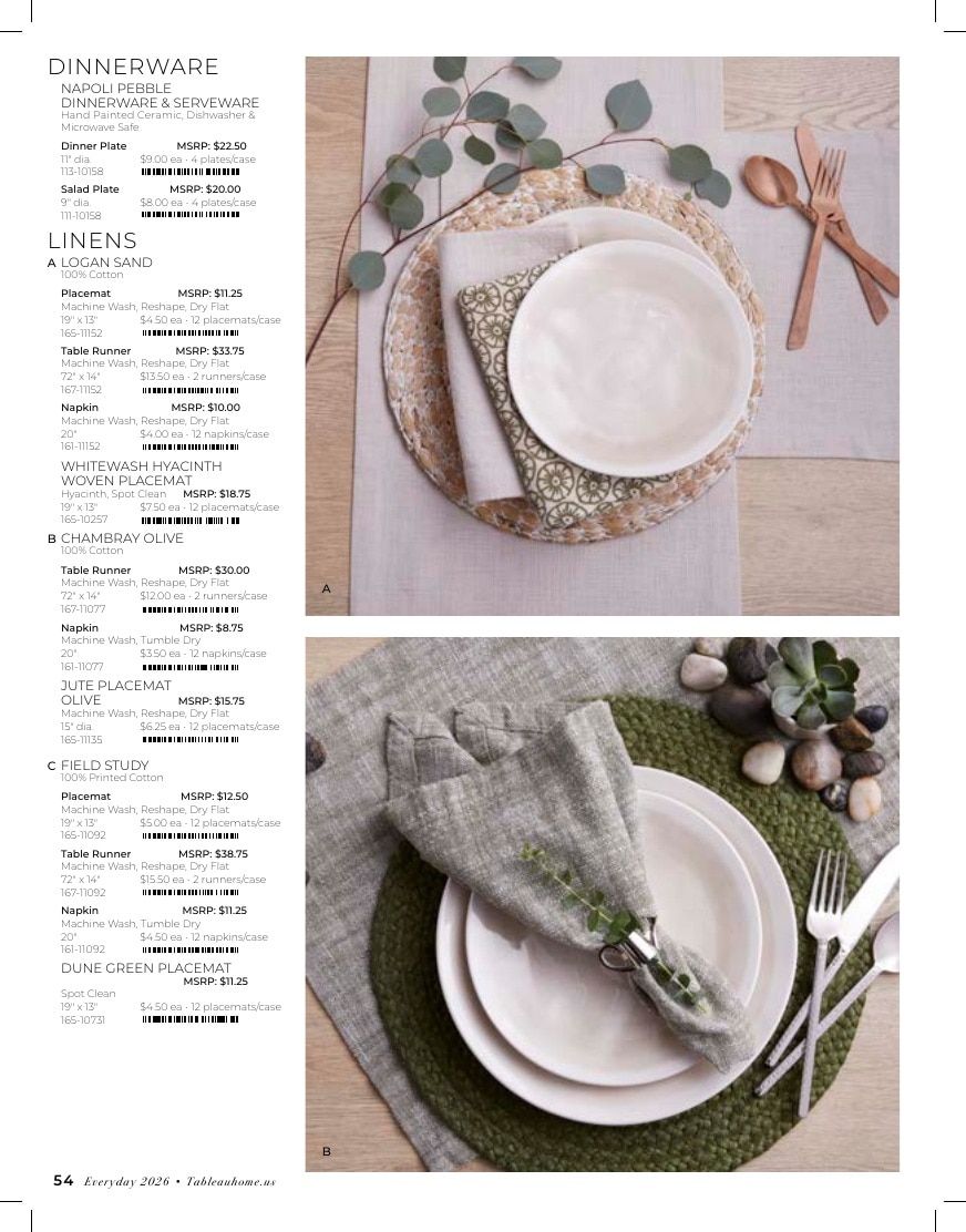 Tableau Everyday Home Catalog Weekly Ad January 1 - December 31, 2026
