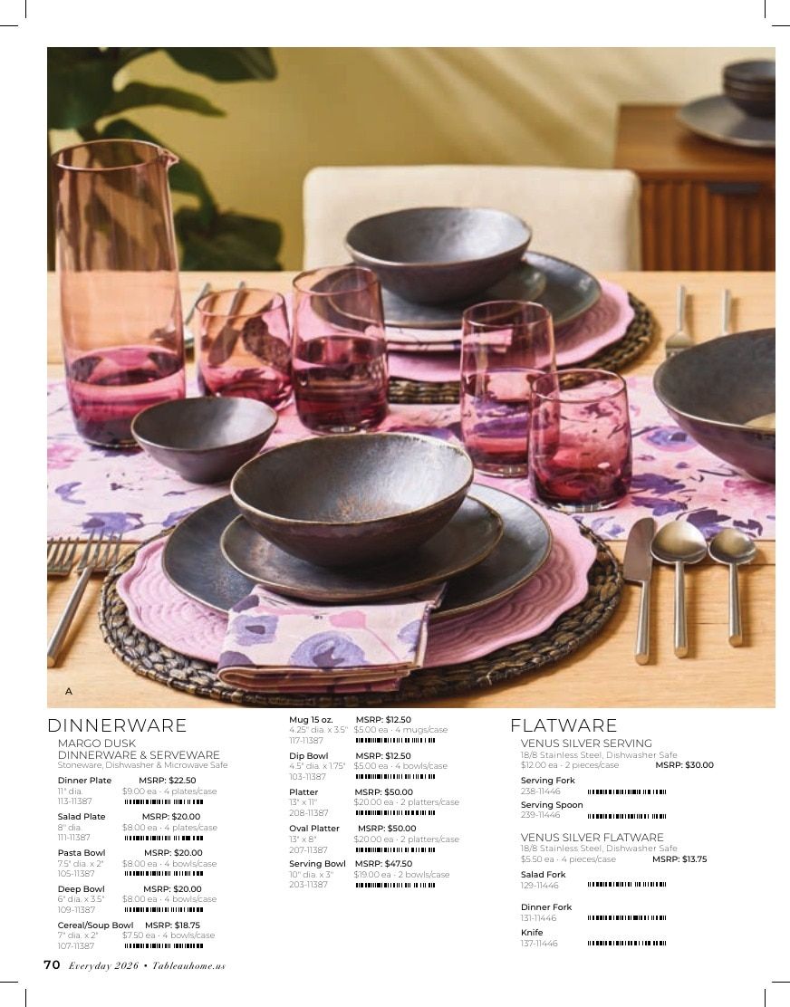 Tableau Everyday Home Catalog Weekly Ad January 1 - December 31, 2026