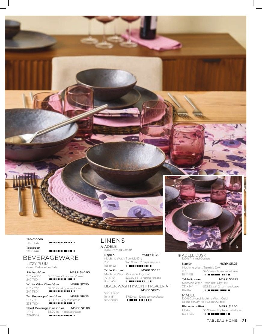 Tableau Everyday Home Catalog Weekly Ad January 1 - December 31, 2026