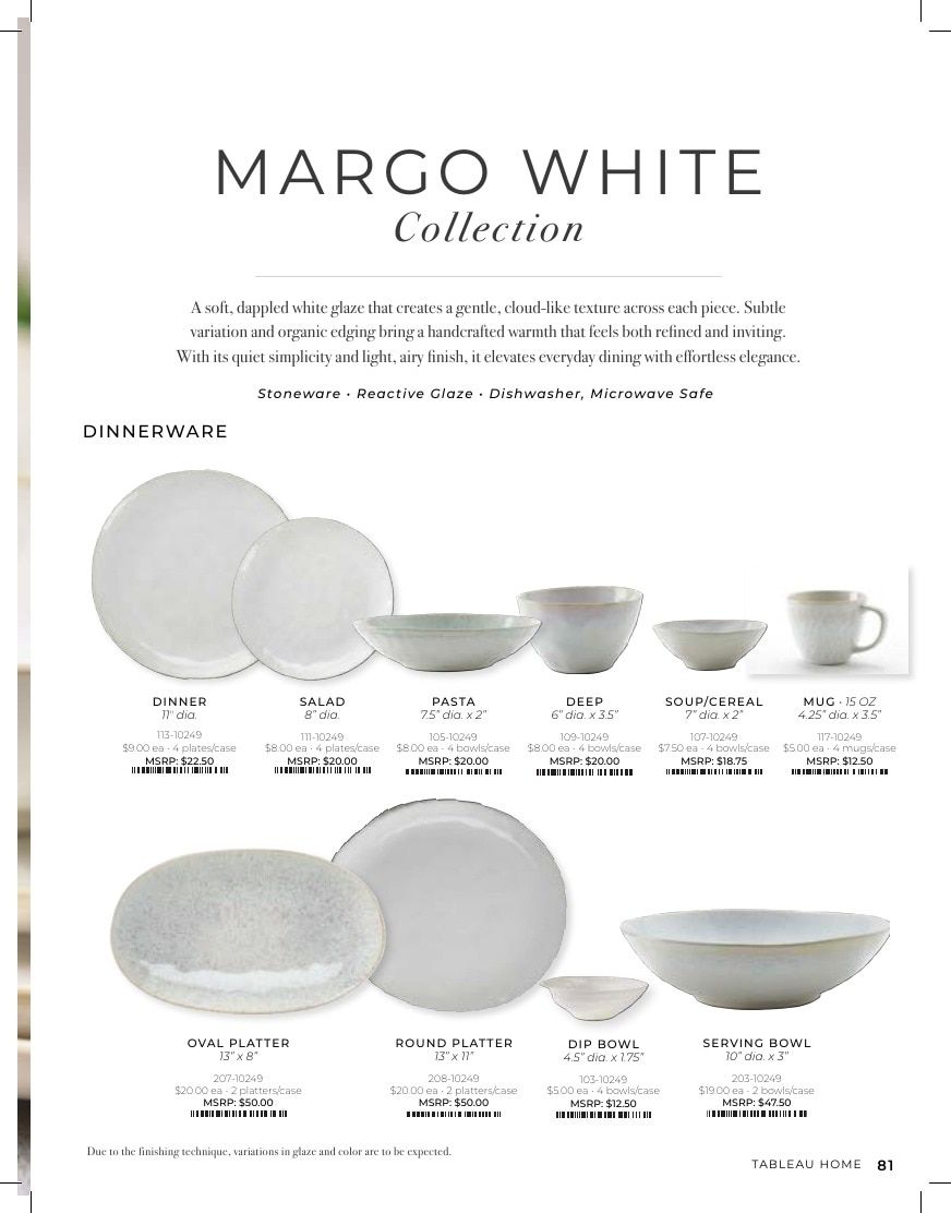 Tableau Everyday Home Catalog Weekly Ad January 1 - December 31, 2026