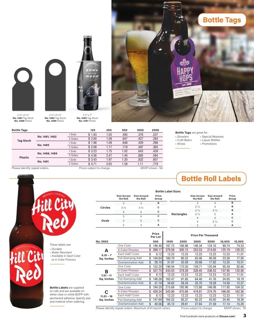 Stouse Adult Beverage Products Catalog Weekly Ad January 1 - December 31, 2026