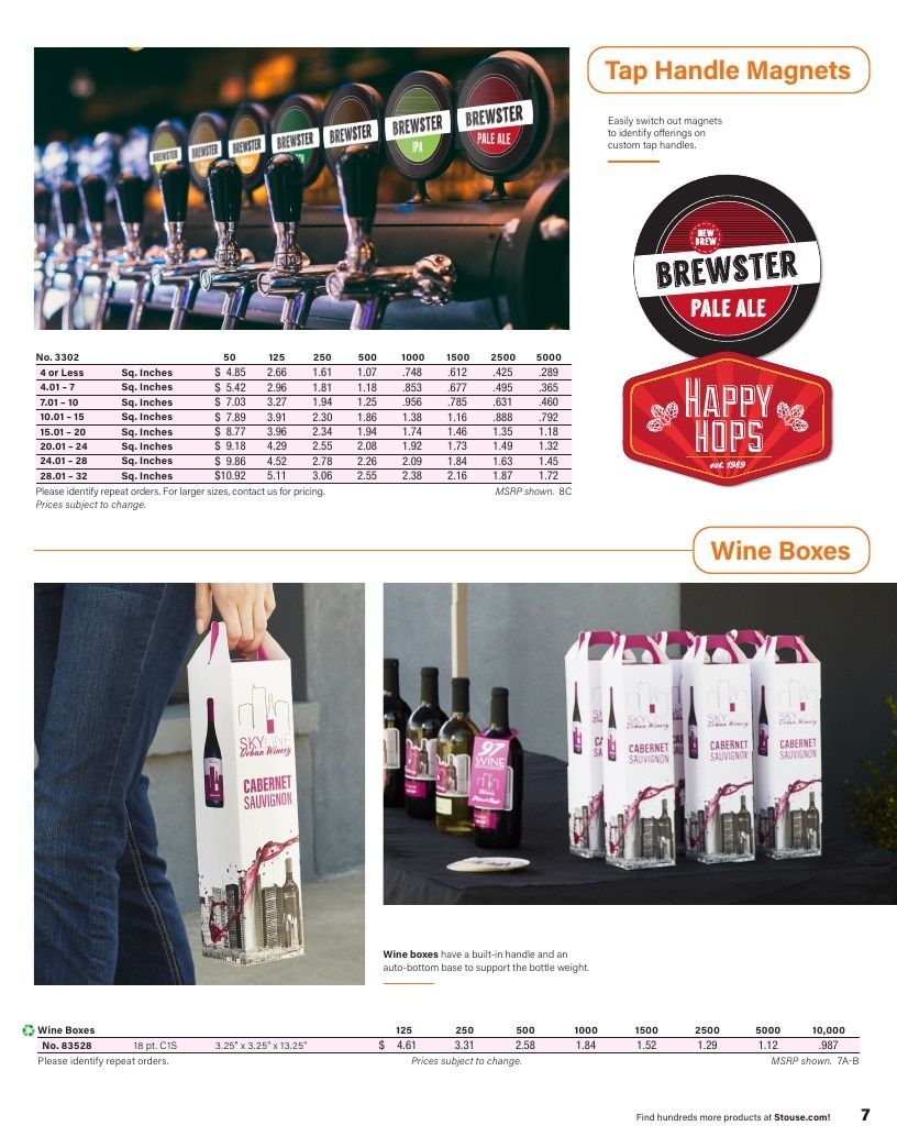 Stouse Adult Beverage Products Catalog Weekly Ad January 1 - December 31, 2026