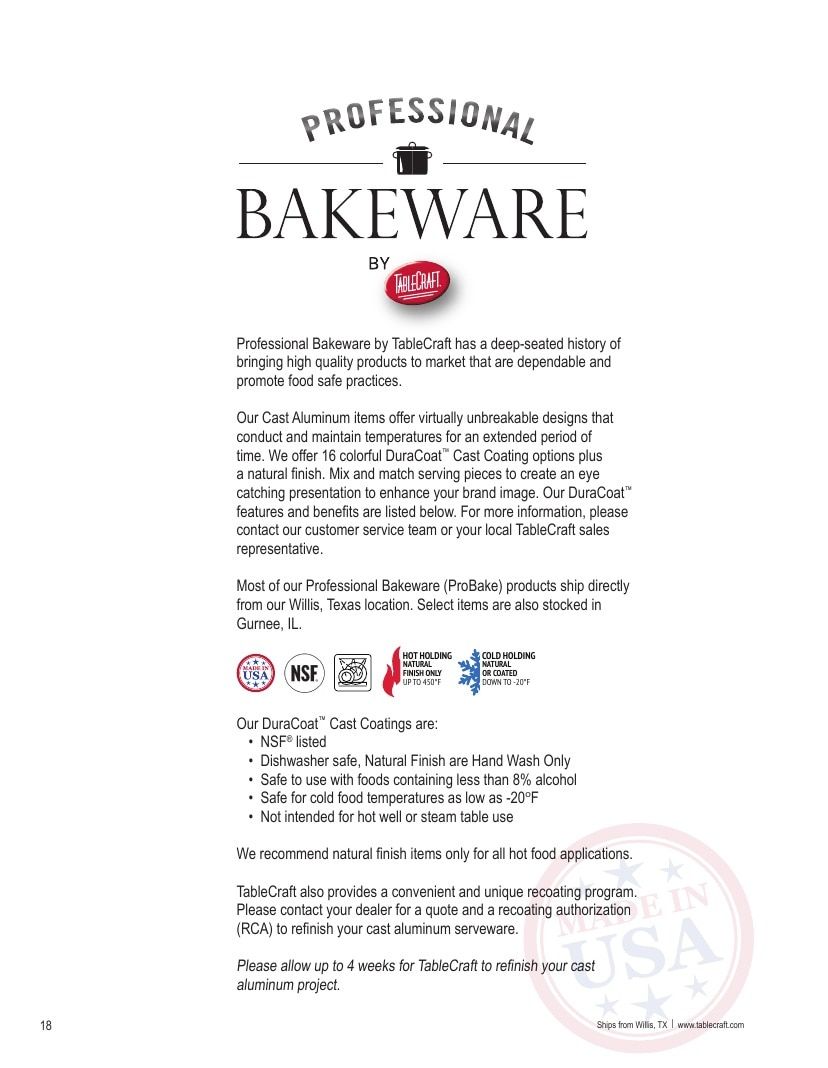 TableCraft Foodservice Products Catalog Weekly Ad January 1 - December 31, 2026