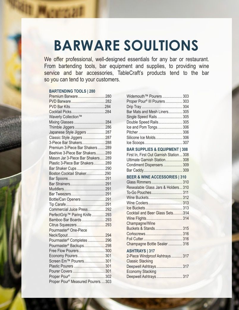 TableCraft Foodservice Products Catalog Weekly Ad January 1 - December 31, 2026