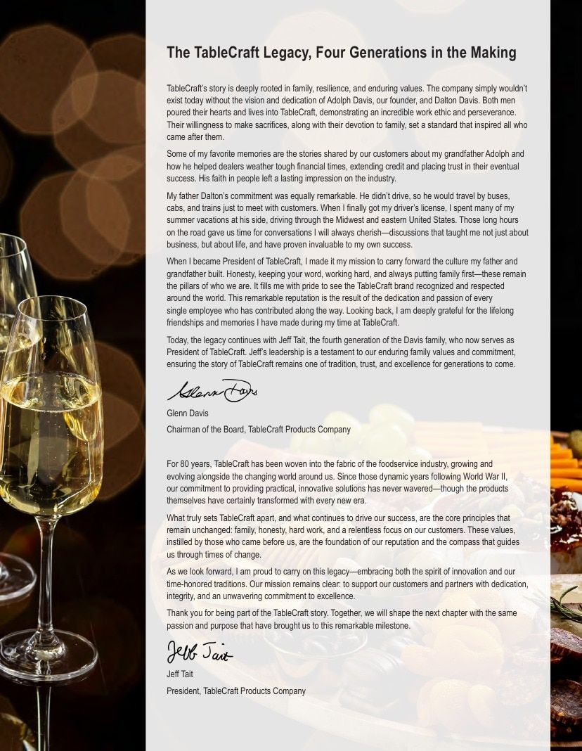 TableCraft Foodservice Products Catalog Weekly Ad January 1 - December 31, 2026
