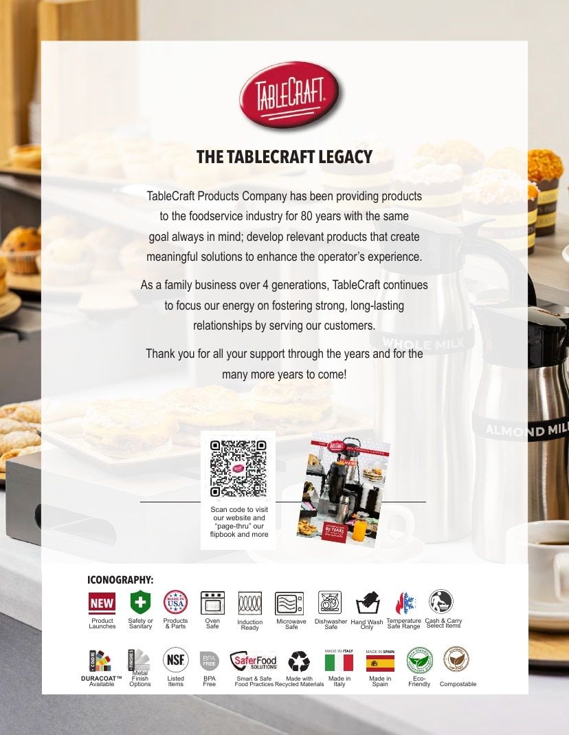 TableCraft Foodservice Products Catalog Weekly Ad January 1 - December 31, 2026